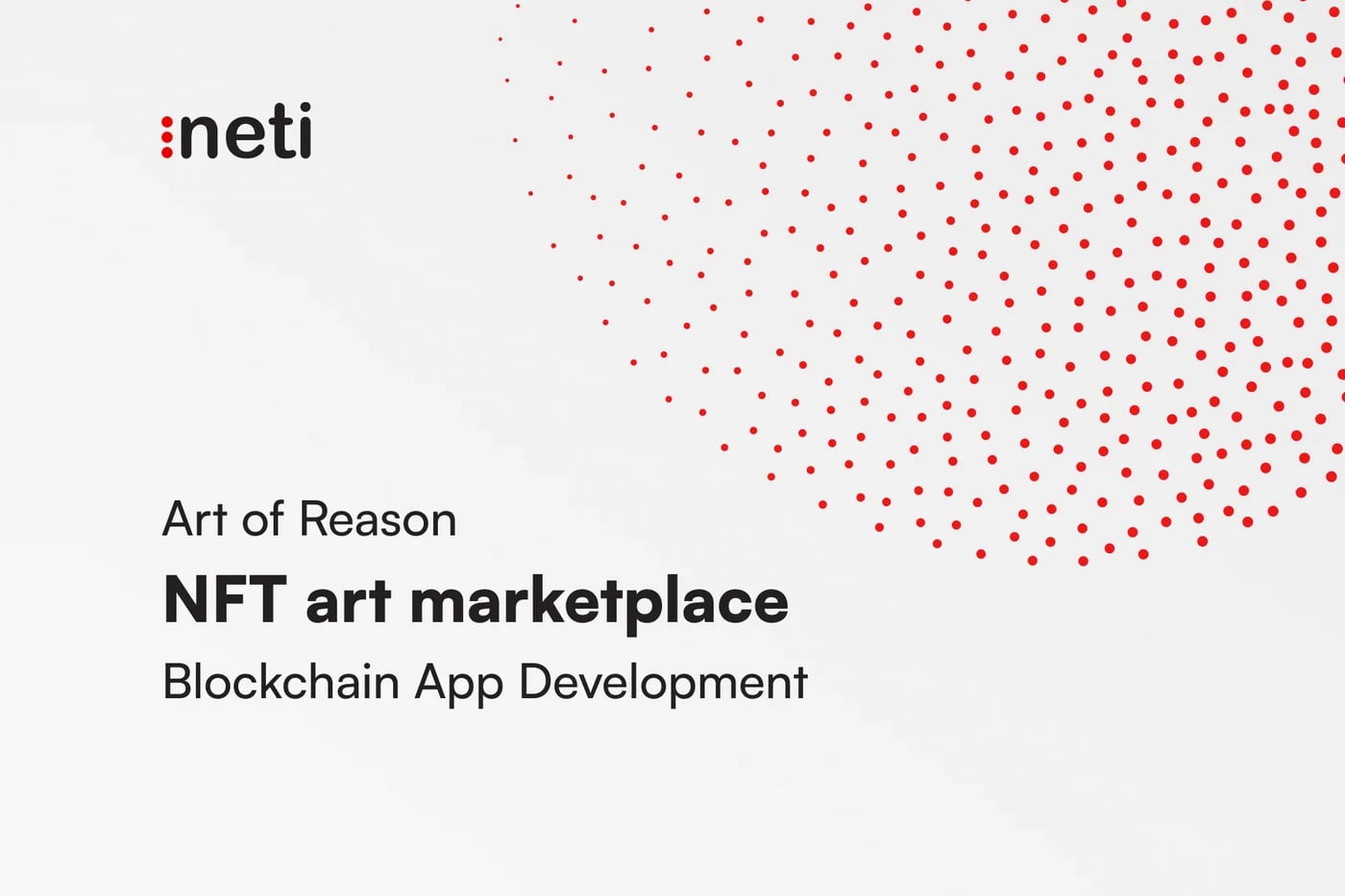 Art of Reason NFT art marketplace built by Neti, where buyers pay by card through Stripe and never use a crypto wallet