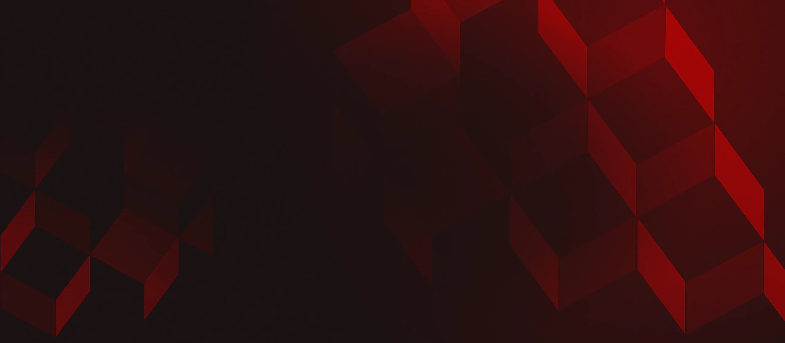 Red isometric cubes in Neti brand colors