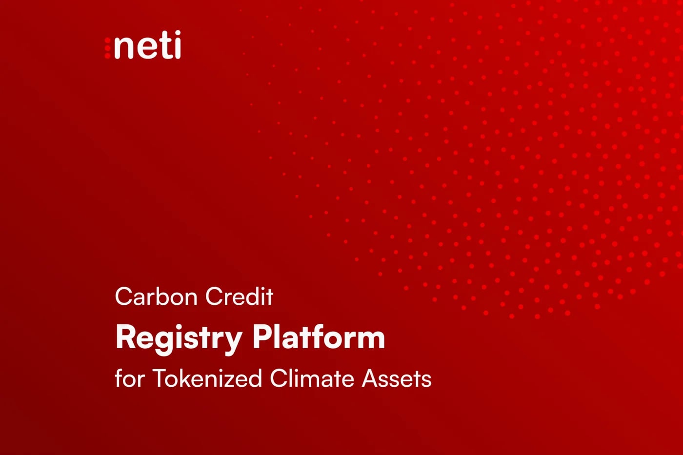 Carbon Credit Registry Platform for Tokenized Climate Assets