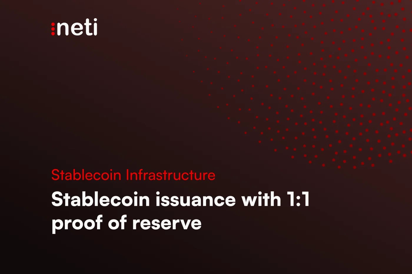 Issuance platform case study: tokens minted only against the recorded reserve